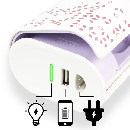 Oral-B Genius Series Travel Toothbrush Kit with Charging Function for 1 Handpiece and 2 Toothbrush Heads | Set Includes Travel Case and US-Charging Cable (Rose Gold)