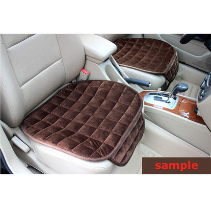 1-PC Anti-Slip Warm Universal Car Front Seat Cushion Cover/Rear Back Chair Seat Pad for Vehicle Protection, GREY, Front