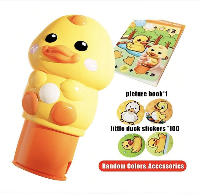 Jashgop Kids Sticker Stamp Activity Kit | Magical Sticker Stamper Book with 100+ Reusable Stickers | Creative Arts & Crafts Travel Toy for Toddlers, Girls & Boys.(Pack of 1, Multi Design)