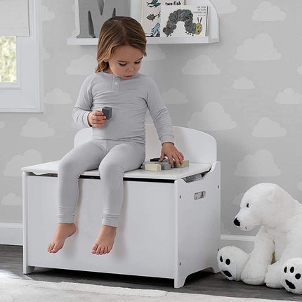 Delta Children MySize Deluxe Toy Box, Bianca White