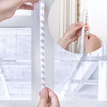 33Ft Silicone Seal Strip,Weather Stripping for Door or Window,Weatherproof Soundproof Self Adhesive Door Strip Bottom, Door Draft Stopper Silicone Strip Tape for Door Window and Shower Glass