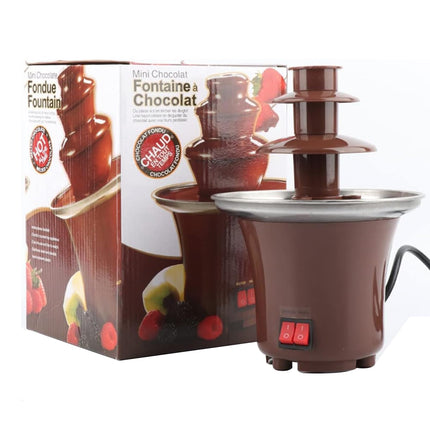 JINEKU 3-Tier Electric Chocolate Fountain Waterfall Machine,  Chocolate Melting Tower