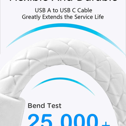 [3 Pack 3ft+6ft+10ft] USB to USB C Charger Cable,3A 2.0 Type C Cable Fast Charge,Fast Charger USB c Cable for Phone 16/15 Pro Max,Ipad Pro,Air5,Samsung Galaxy,MacBook