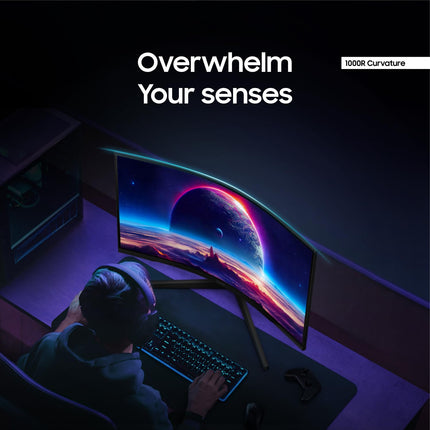 Samsung Odyssey 32 inch Curved Gaming Monitor 165 Hz 1 ms,  LS32CG550ENXZA - KM1