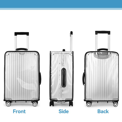 T Tersely Clear PVC Waterproof Dustproof and Anti-Scratch Luggage Cover Protector, Clear