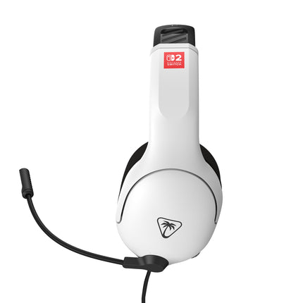 Turtle Beach Airlite Fit Black and White Wired Gaming Headset Officially Licensed for Nintendo Switch, 2 and OLED – Flip-to-Mute Mic, Over-Ear Premium Comfort