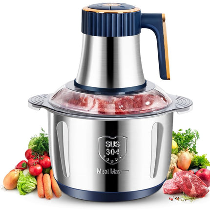 Sabhradl Electric Meat Grinder 5L Food Crusher Multifunction Vegetable Fruit Food Processor Chopper Kitchen Machine US Plug