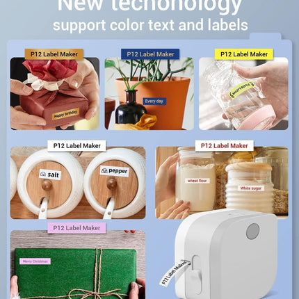 P12 PRO Rechargeable Label Makers BLACK OR PINK