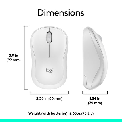 Logitech MK270 Full Size Wireless Keyboard and Mouse Combo - White