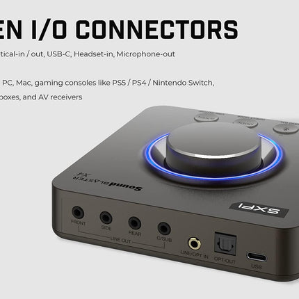 Creative Sound Blaster X4 Hi-res 7.1 External USB DAC and Amp Sound Card