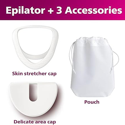 Philips Epilator Series 8000 for Women, with 3 Accessories, BRE700/04 LIKE NEW