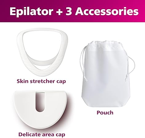 Philips Epilator Series 8000 for Women, with 3 Accessories, BRE700/04 LIKE NEW