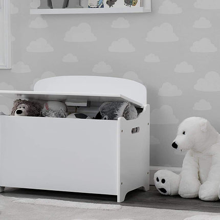 Delta Children MySize Deluxe Toy Box, Bianca White