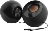 (NEW OPEN) Creative Pebble 2.0 USB-Powered Desktop Speakers with Far-Field Drivers and Passive Radiators for PCs and Laptops