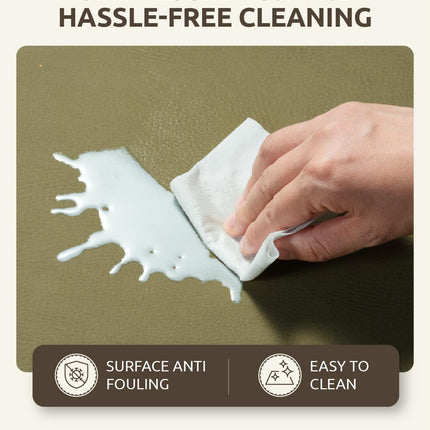 Joypony Leather Baby Play Mat 47×47×1.2 IN Foldable Play Mat Thick Memory Foam | Waterproof Baby Play Mat, Non-Slip & Safe for Newborns