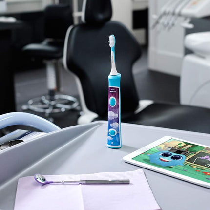 2 Pack Philips Sonicare Kids Rechargeable Toothbrush with Built-in Bluetooth 2-Pack NEWOPEN