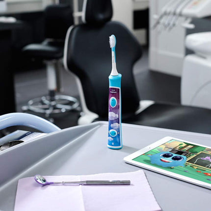 2 Pack Philips Sonicare Kids Rechargeable Toothbrush with Built-in Bluetooth 2-Pack NEWOPEN