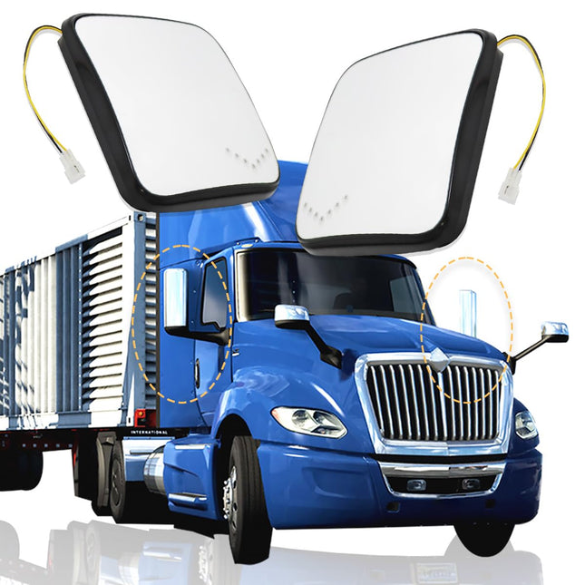 CA Replacement International Lt625 Hood Mirror compatible with 2018 LT625 (small left 1)
