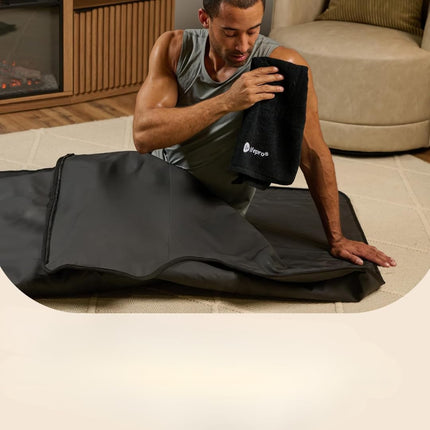 Lifepro RejuvaWrap Infrared Sauna Blanket –Heated Blanket for Relaxation, Portable Sauna Suit Wrap – Spa-Like Experience at Home with 9 Heat Levels (95°F to 176°F) Thermal Sauna Wraps & Hand Towel