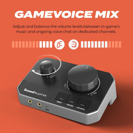 Creative Sound Blaster G8 – Hi-Res Gaming USB DAC with Dual USB Audio Mixing and Fully Customizable Acoustic Engine and 10-Band Equalizer