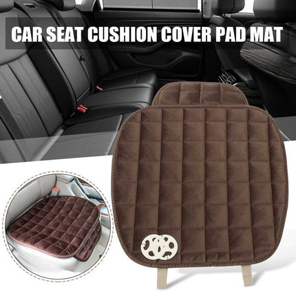 1-PC Anti-Slip Warm Universal Car Front Seat Cushion Cover/Rear Back Chair Seat Pad for Vehicle Protection, GREY, Front