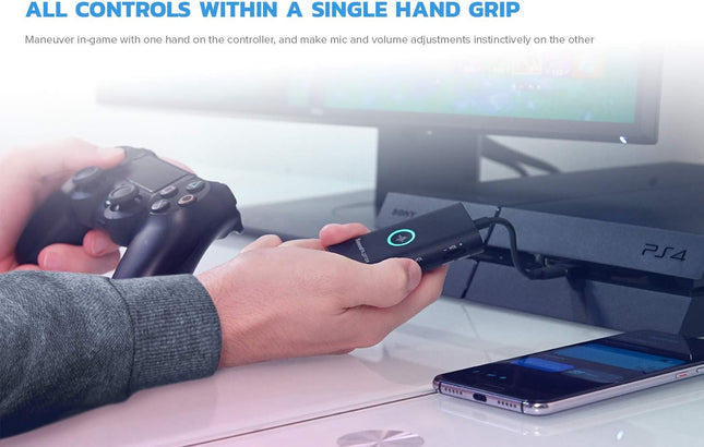 Creative Sound Blaster G3 USB-C External Gaming USB DAC and Amp for PS4, Nintendo Switch, Ft. GameVoice Mix (Audio Balance for Game/Chat), Mic/Vol Control and Mobile App Control, Plug-and-Play