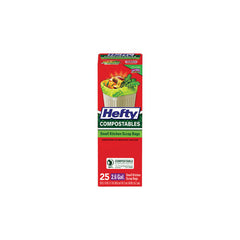 Hefty® STRONG™ Small 10L Compostable Bags with ARM & HAMMER™ & Lemon Scent, 25pk