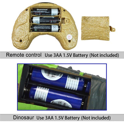 BeebeeRun RC Dinosaur Animal Toy with Remote Control Sounds Electric Walking Animals Toys Laying Eggs Spray Toys
