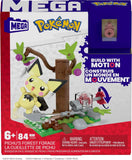 MEGA Pokémon Action Figure Building Toys Set, Pichu's Forest Forage with 84 Pieces, Motion and 1 Poseable and Buildable Character