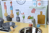 OOOK Kids Play Kitchen Playset Set for Toddlers Ages 3-5, Kitchen Set for Kids with Plenty of Play Features, Sink, Oven, Stove