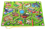 Kids Magnetic Maze Puzzle - City Traffic Learning Toy
