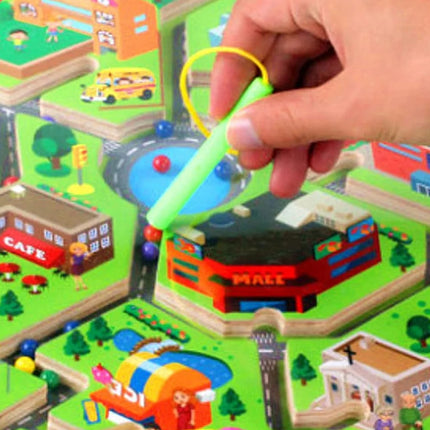 Kids Magnetic Maze Puzzle - City Traffic Learning Toy