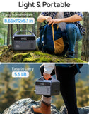 Portable Power Station 300W (600W Surge), 192Wh (60,000mAh) LiFePO4 Battery Backup, 300W AC Outlets, 5.5lbs Ultra-Light Power Bank Station, Solar Generator for Outdoor Camping, Home & Emergency