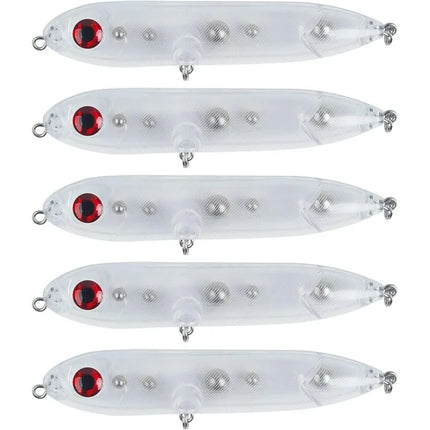 Catfish Rattling Line Float Lure for Catfishing Catfish Spook Rattle 10 Pack Clear