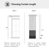 Deconovo Blackout Curtains,1 Panel, Beige, 52 W x 95 L Inch Long Curtain, Nursery