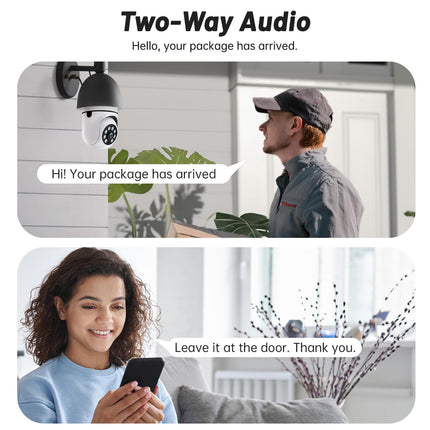 Light Bulb Security Camera, 2.4G/5G WiFi Security Cameras Wireless Outdoor Indoor, 2K Bulb Cameras for Home Security Outside, Motion Detection Alarm, Night Vision