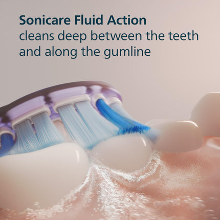 Philips Sonicare G3 Two-in-One - Genuine Replacement Electric Toothbrush Heads, Black, 2 Pack, HX9052/95