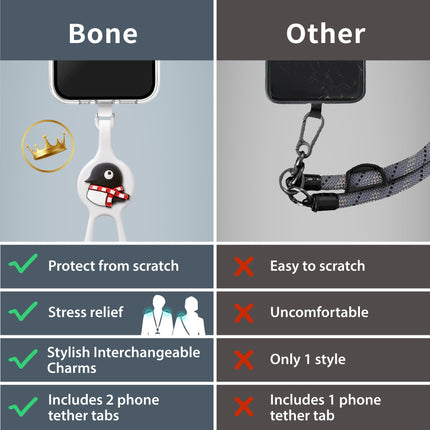 BONE Universal Adjustable Crossbody CAT THEME Lanyard Phone Tether Tab, Compatible for All Smartphones