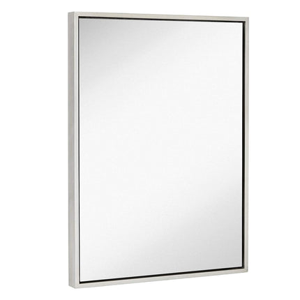 Hamilton Hills 22" x 30" Contemporary Black Framed Rectangular Wall Mirror
