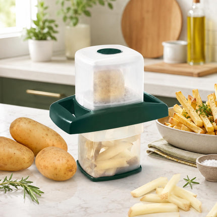 Starfrit Easy Fries Fry Cutter, Large Cutting Surface Makes 42 Sticks Per Cut, Non-Slip Base, Dishwasher Safe, Perfect for Homemade French Fries, Vegetables, Fruits & Cheese Sticks