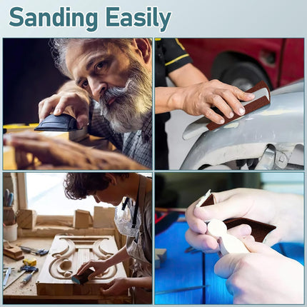 Sandpaper 72 Pcs, Sand Paper Sheets 3.5 X 9 Inch Sandpaper Set 120, 150, 180, 240, 320, 400 Grit Sand Paper Assortment, Dry and Wet Sandpaper for Cars, Stone, Paint, Metal, Glass