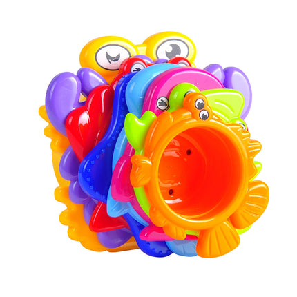 MooToys Under the Sea Animals Bath / Sand Stacking Cups For Boys And Girls. Brightly Colored (MT-109)