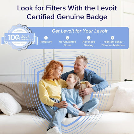 Levoit Smart Air Purifiers for Large Room Home with Washable Filter, Vital100S-P