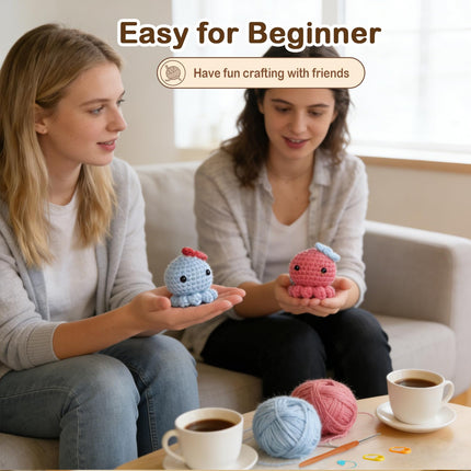 Ktmeor Crochet Octopus Starter Kit for Beginners