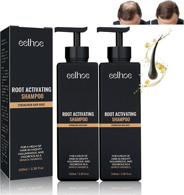 EELHOE Root Activator Hair Growth Shampoo for Fast Growth, Hair Thickening, 100ml each bottle