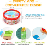 Montessori Toys for 3 + Year Old, Magnetic Fishing Game Toy for Toddlers, Stacking Fine Motor Skills Toys for Kids Preschool Learning, 3 in 1 Wooden Toys T104