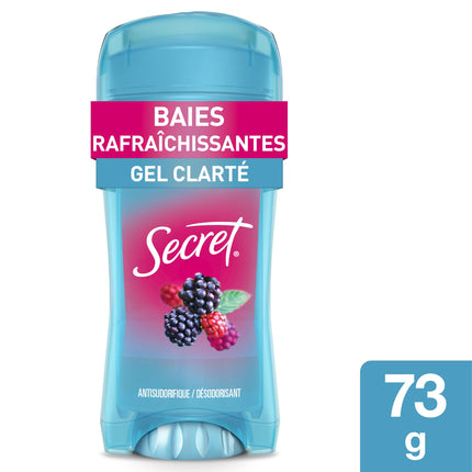 Secret Clear Gel Antiperspirant and Deodorant, Berry Scent, 73 grams