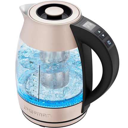 Chefman Digital Electric Kettle 1.8 Liter, Rose, 1500W