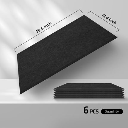 YLCHom 6 PCS 23.6" x 11.8" x 0.4" Acoustic Panels