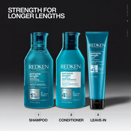 Redken 300ML Extreme Length Conditioner | Infused With Biotin and Castor Oil | Promotes Healthy Hair | Fortifies, Strengthens & Conditions Hair